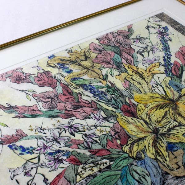 Interior Garden by Jani Hoberg Framed Watercolor Print