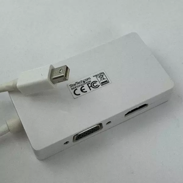 Startech A/V Adapter 3-in-1 Mini DisplayPort to VGA DVI White MDP2VGDVHDW