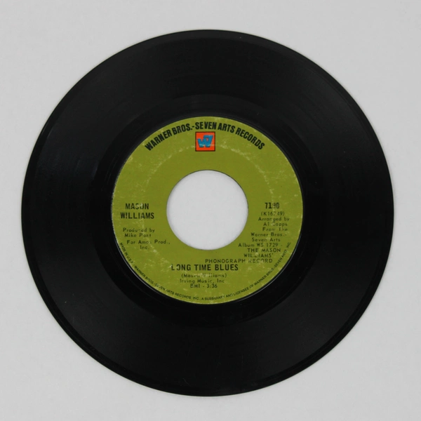 Mason Williams Classical Gas/Long Time Blues 45 RPM Record 7190