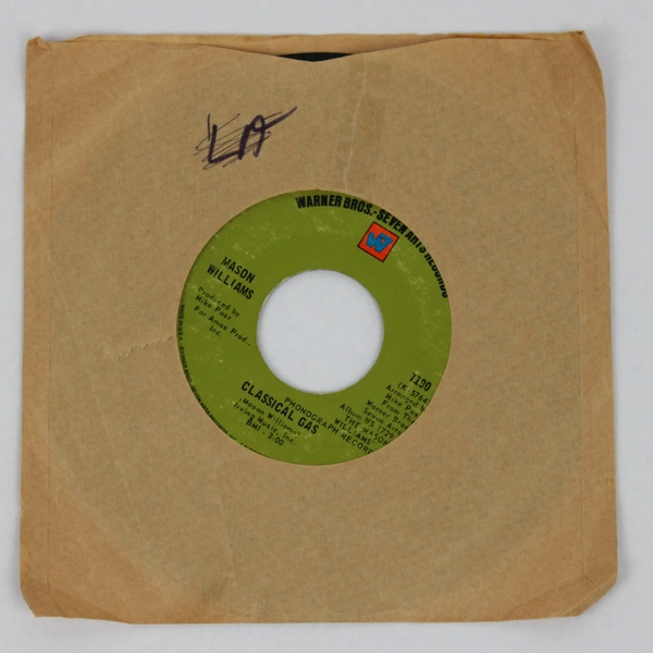 Mason Williams Classical Gas/Long Time Blues 45 RPM Record 7190