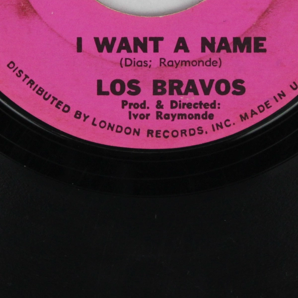 Black is Black and I Want a Name by Los Bravos 45 RPM Record