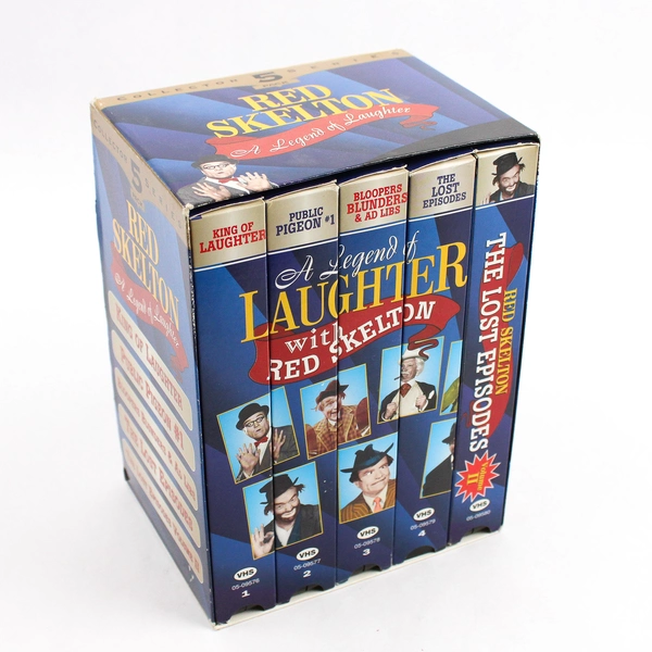 A Legend of Laughter With Red Skeleton VHS Collector’s Set 5 Tapes Vintage