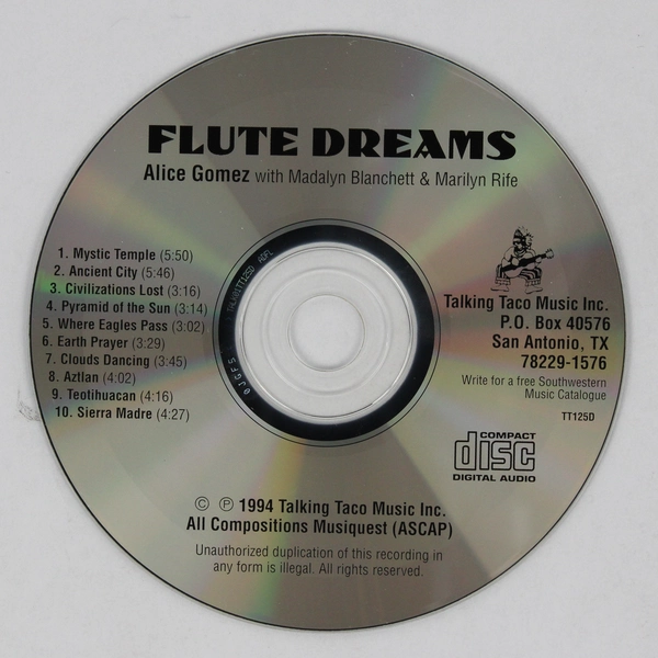 Flute Dreams by Alice Gomez with Madalyn Blanchett & Marilyn Rife 1994