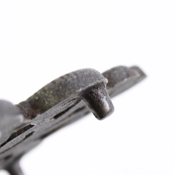 Vintage Unbranded Footed Cast Iron Trivet Hot Plate 8.75" x 5.5"