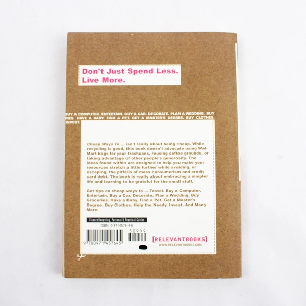 Cheap Ways To... by Jason Boyett Margaret Feinberg 2003 Relevant Books PB