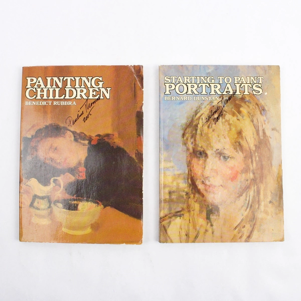 Lot of 2 Painting Children & Starting To Paint Portraits Paperback Books