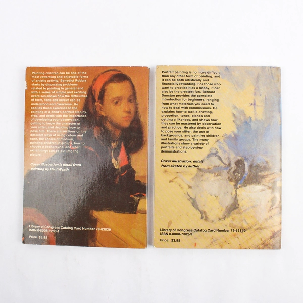 Lot of 2 Painting Children & Starting To Paint Portraits Paperback Books