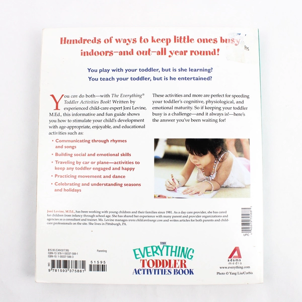 The Everything Toddler Activities Book Over 400 Games Projects for Kids