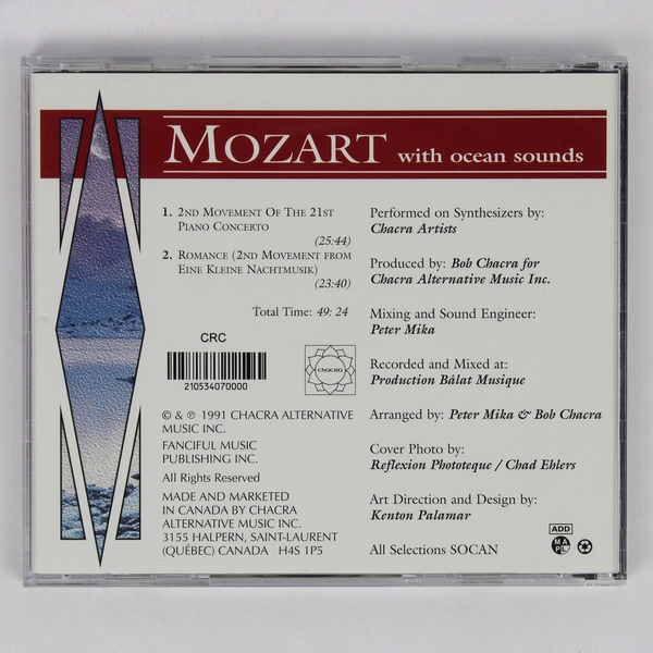 Mozart With Ocean Sounds 1991 Chacra Alternative Music Inc Classical Inspiration