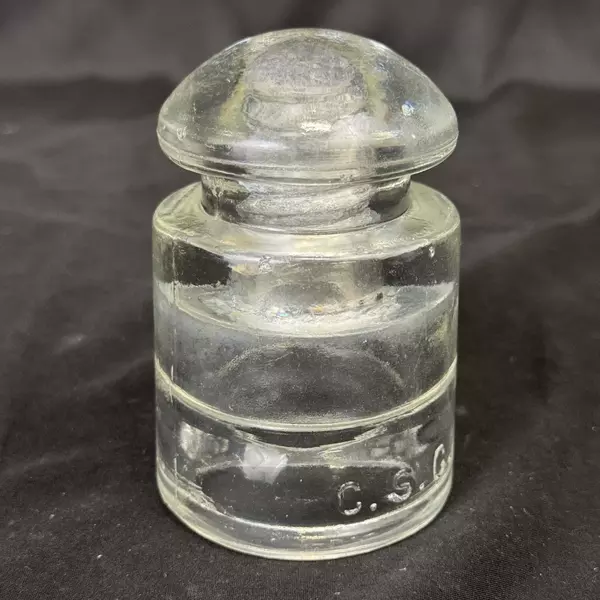 Hemingray CSC 40-42 Clear Glass Telephone Insulator
