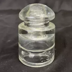 Hemingray CSC 40-42 Clear Glass Telephone Insulator
