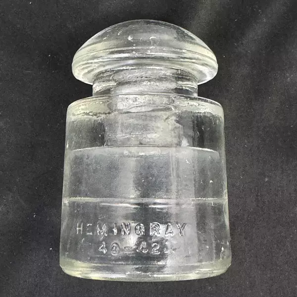 Hemingray CSC 40-42 Clear Glass Telephone Insulator