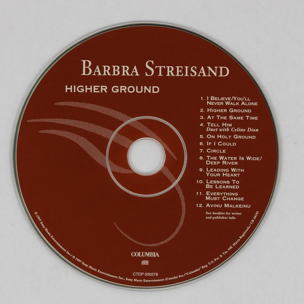 Higher Ground Barbra Streisand 1997 Music CD Columbia