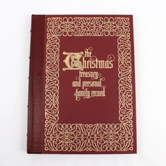 Vintage 1979 Christmas Treasury & Personal Family Record Memory Book Hardcover