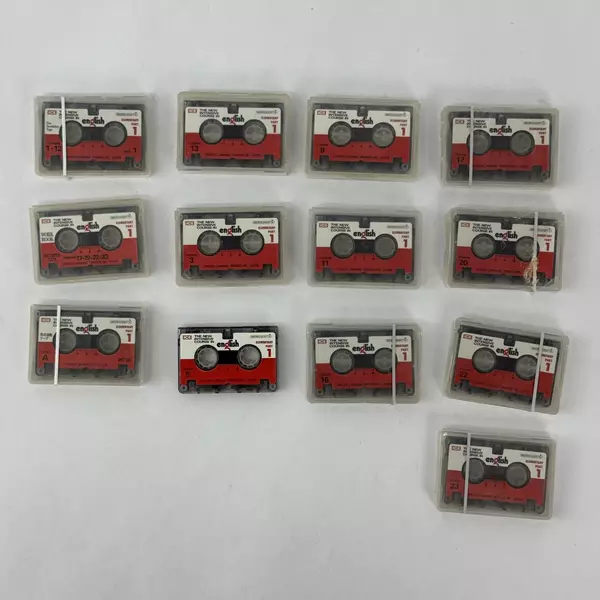 Set of 13 ICE Elementary English Course Micro Cassettes