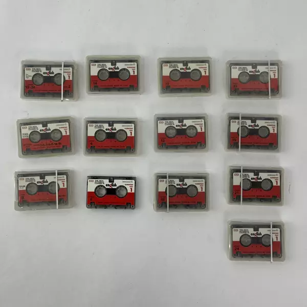 Set of 13 ICE Elementary English Course Micro Cassettes