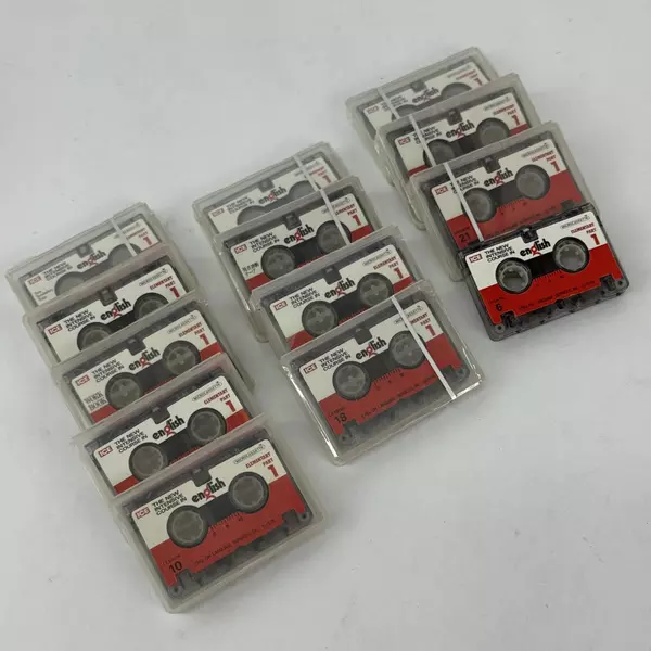 Set of 13 ICE Elementary English Course Micro Cassettes