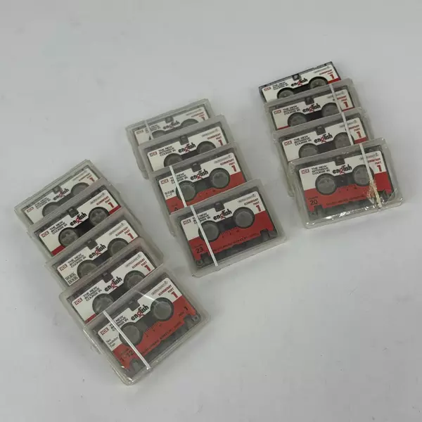 Set of 13 ICE Elementary English Course Micro Cassettes