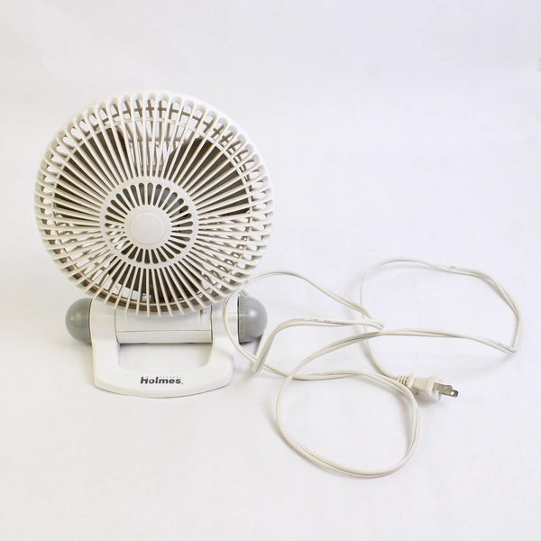 UL Holmes White Electric Fan For Desk 2 Settings 120V HANF-95