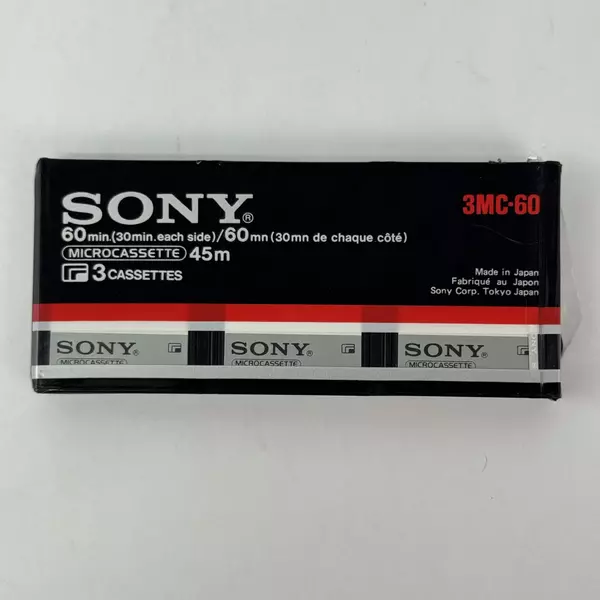 Lot of 5 New Micro Cassette Tapes Sony and TDK 60 Minute