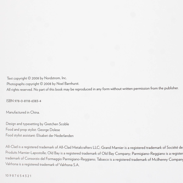 Nordstrom Flavors An Artful Celebration of Food by Michael Northern 2008 HC DJ