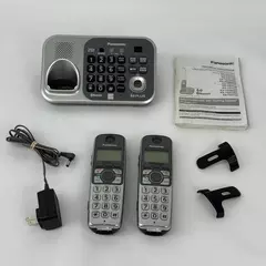 Panasonic KX-TG7741 2 Handset Telephone Set Link to Cellular Bluetooth 6.0