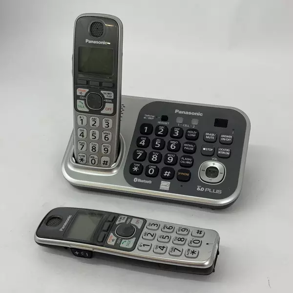 Panasonic KX-TG7741 2 Handset Telephone Set Link to Cellular Bluetooth 6.0