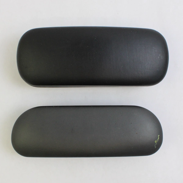 Lot of 2 Hard Shell Eyeglass Cases Only Silhouette Unbranded Black Eyeglasses