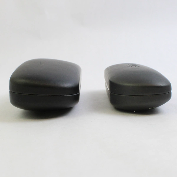 Lot of 2 Hard Shell Eyeglass Cases Only Silhouette Unbranded Black Eyeglasses
