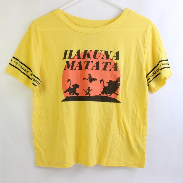Disney The Lion King Hakuna Matata Sunset No Worries T-Shirt Size L 11-13 Youth