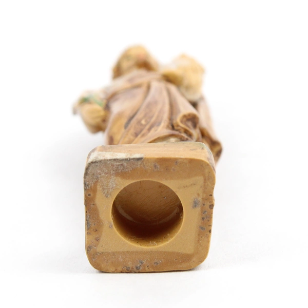 Vintage Saint Joseph and Baby Jesus Resin Figure 3.75" Made in Italy