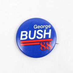Vintage 1988 George H.W. Bush Collectible Political Pinback Button