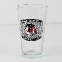 Portland Winterhawks WHL Champions Clear Drinking Glass 5.75" Tall