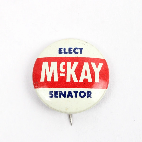 Lot of 2 Vintage Political Pinbacks Wayne Morse and John McKay Oregon Washington