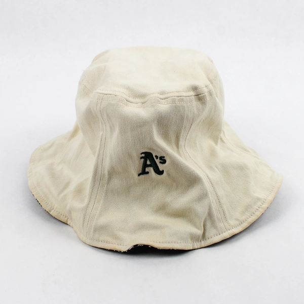 Nike Oakland A's Women's Off-White Cotton Bucket Hat One Size