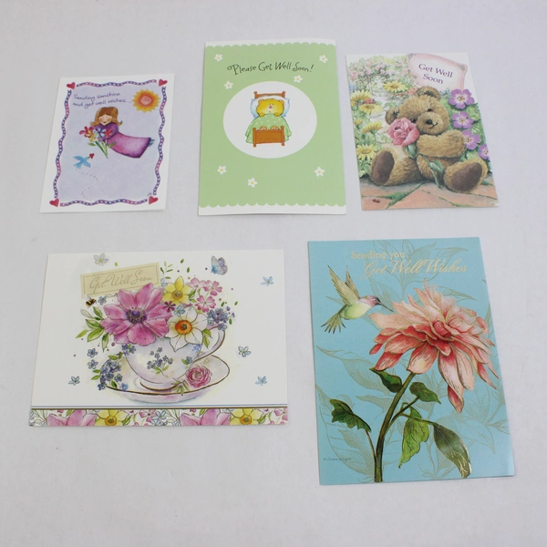 Lot of 13 Get Well Greeting Cards With Envelopes