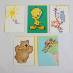 Lot of 5 Vintage Hallmark To Kids With Love Greeting Cards