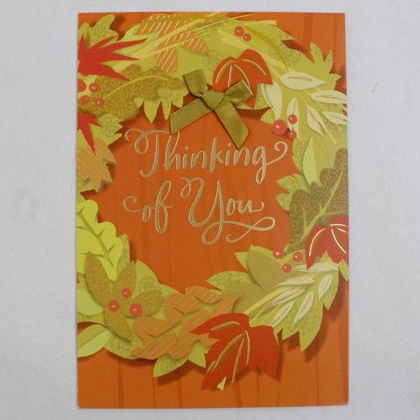 Lot of 6 Connections from Hallmark Thinking of You Thanksgiving Greeting Cards