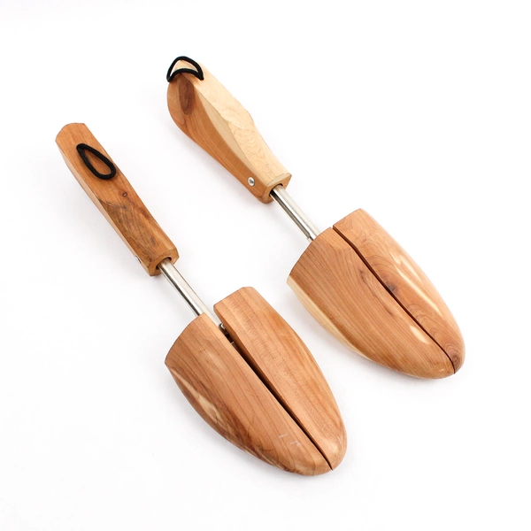 Pair Of Unbranded Wood/Metal Shoe Tree Inserts/Stretcher Size Medium/Large