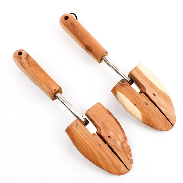 Pair Of Unbranded Wood/Metal Shoe Tree Inserts/Stretcher Size Medium/Large