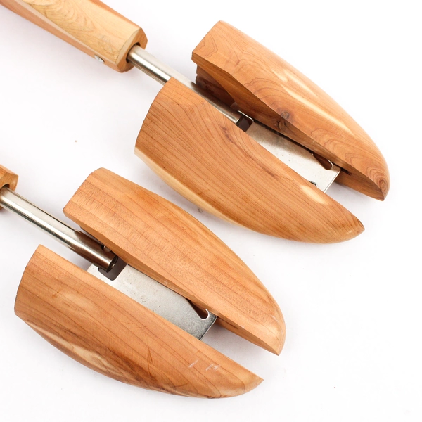 Pair Of Unbranded Wood/Metal Shoe Tree Inserts/Stretcher Size Medium/Large