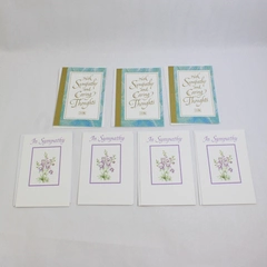 Lot of 7 American Greetings Sympathy Cards with Envelopes