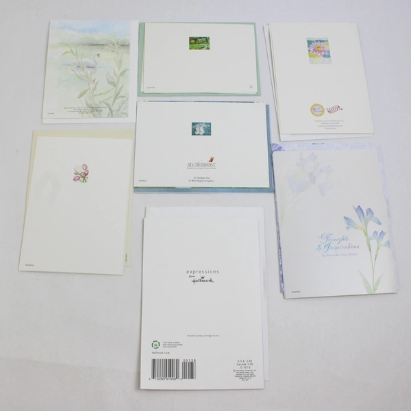 Lot of 7 Sympathy Greeting Cards with Envelopes