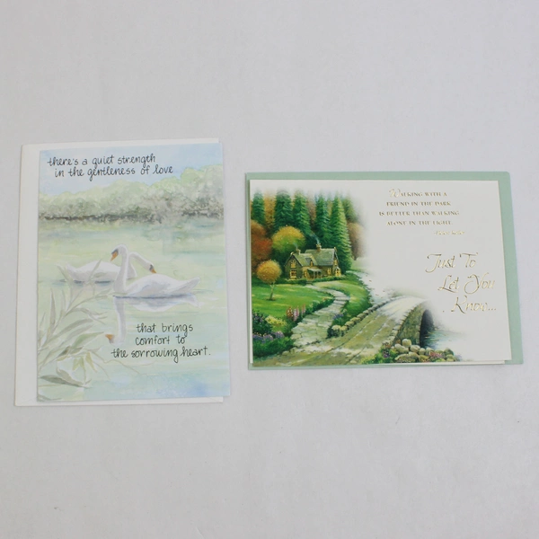 Lot of 7 Sympathy Greeting Cards with Envelopes