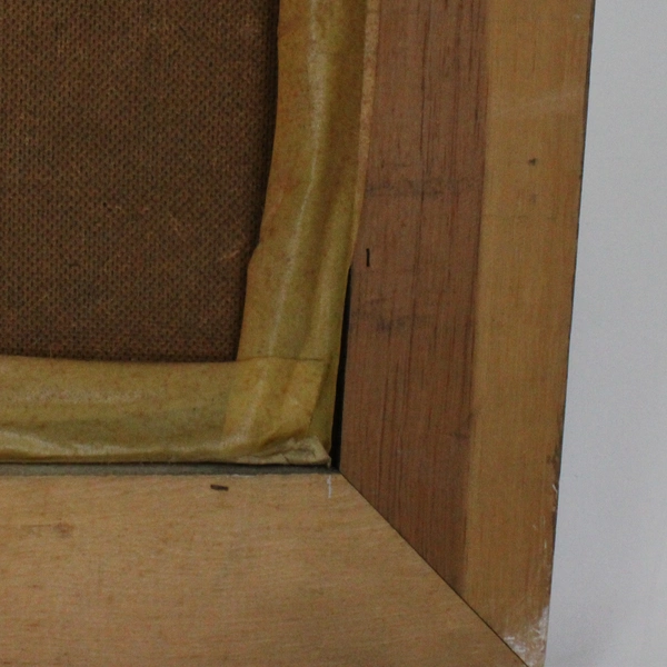 A. Mckenzie Painting On Canvas Board 42" x 20" Boat Harbor Framed 48" x 26"