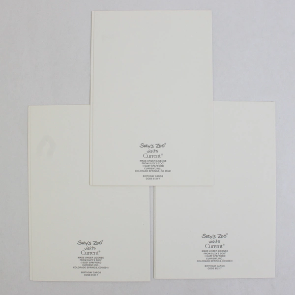 Lot of 3 Vintage Suzy's Zoo Visits by Current Birthday Cards