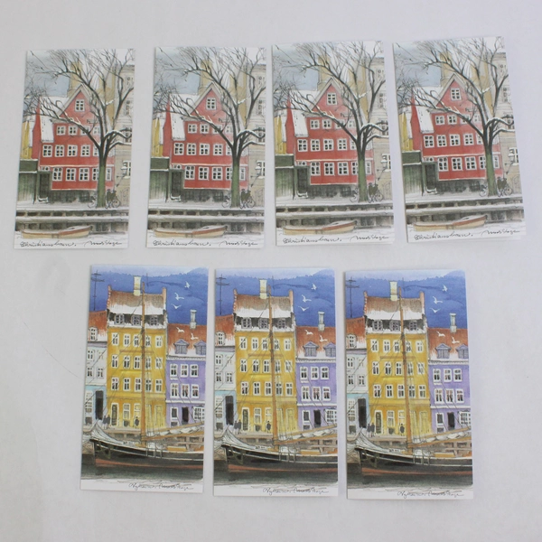 Lot of 7 Stenders Forlag Mads Stage Blank Greeting Cards