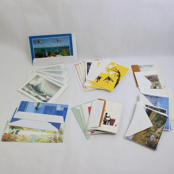 Mixed Lot of 52 Vintage and Contemporary Blank Greeting Cards