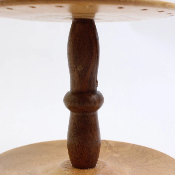 Hand Turned Wood Jewelry Carousel Dresser Handmade By William Geary 6.5" Tall