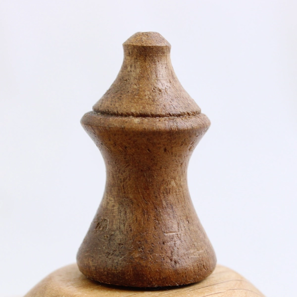 Hand Turned Wood Jewelry Carousel Dresser Handmade By William Geary 6.5" Tall